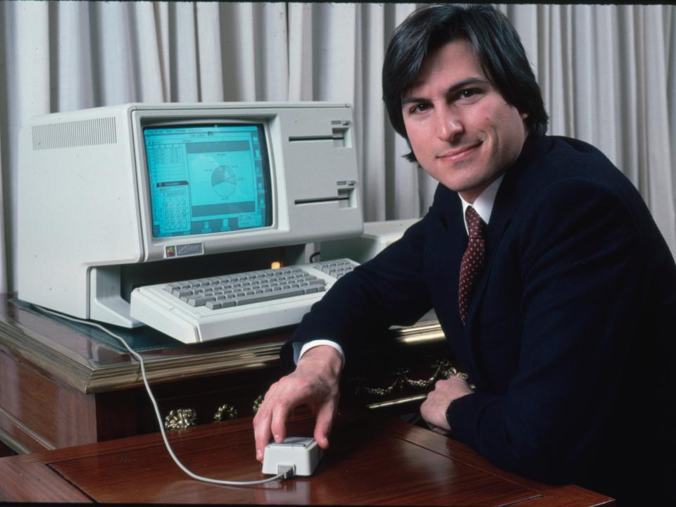 steve jobs young lisa computer 1983