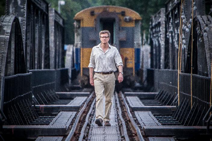 This image released by The Weinstein Company shows Colin Firth in a scene from "The Railway Man." (AP Photo/The Weinstein Company, Jaap Buitendijk)