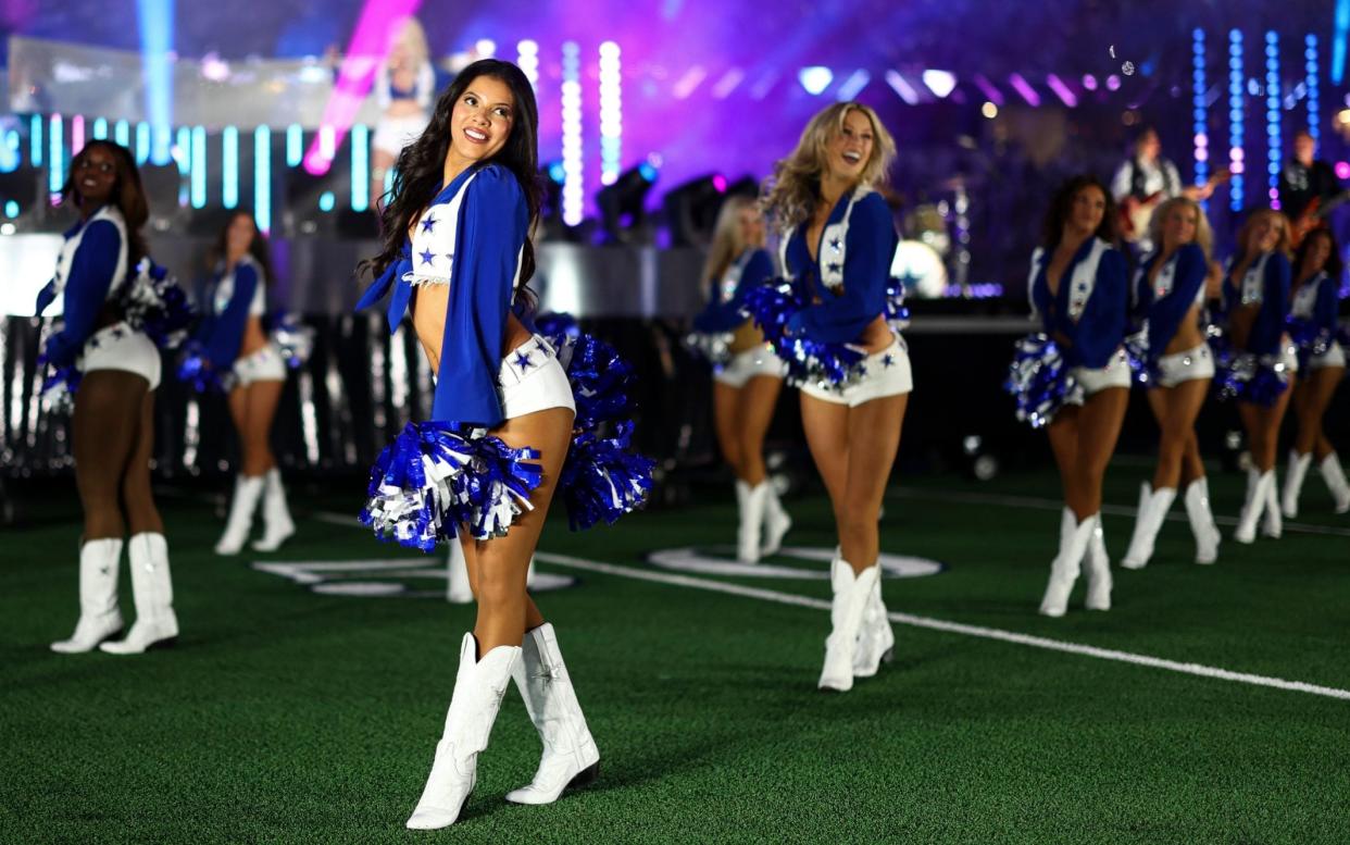 Picture perfect: the Dallas Cowboys Cheerleaders performing in Washington, November 2023