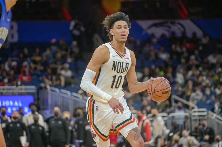 New Orleans Pelicans center Jaxson Hayes