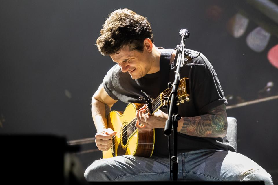 John Mayer opened his solo arena tour at the Prudential Center in Newark on Saturday, March 11.