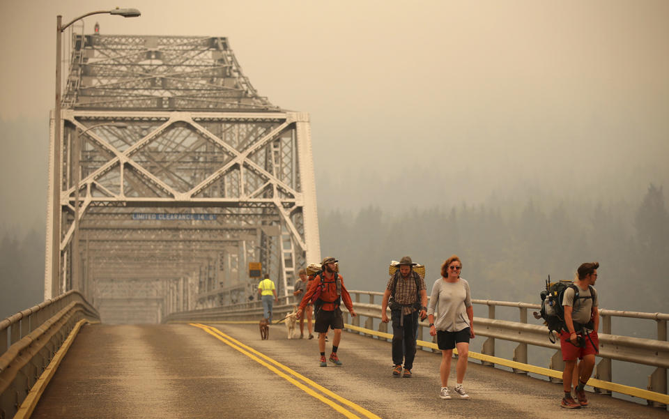 Wildfires burn out of control in Pacific Northwest