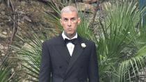 <p>And it's the groom! Travis dons a classic tux for the big moment.</p>