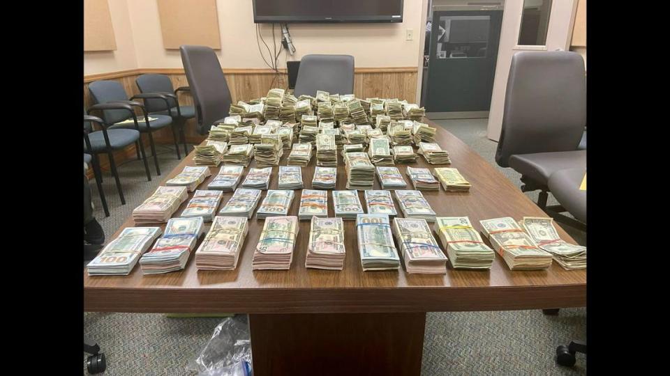 During the search, St. Lucie County detectives seized $245,476 in cash and a tool box containing gold and silver coins, the sheriff’s office says.