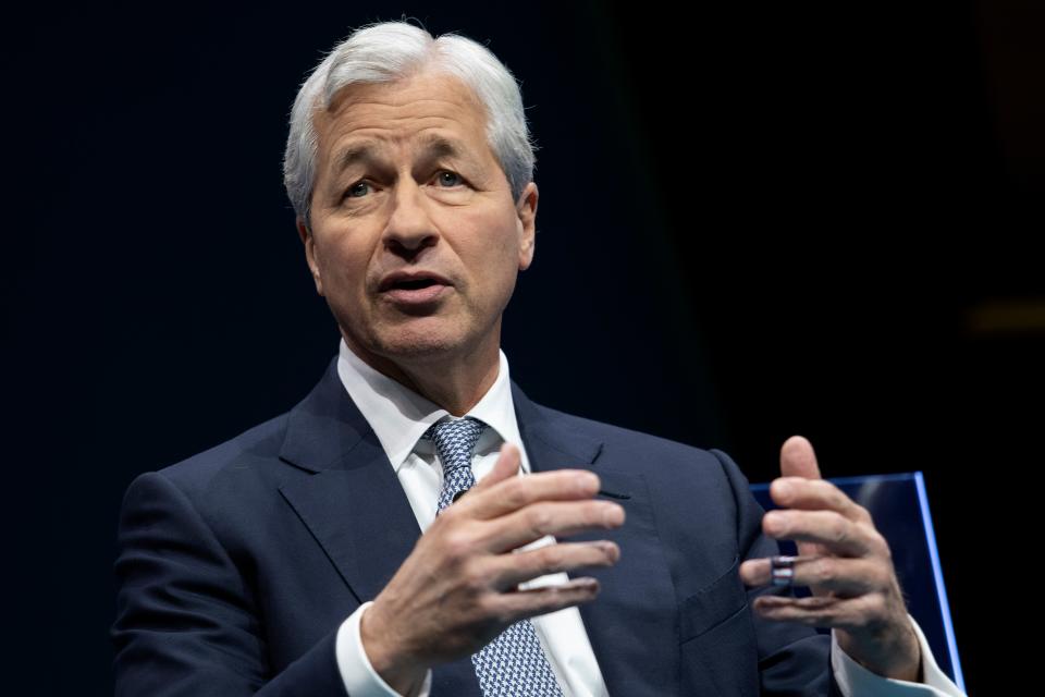 JPMorgan Chase & Co. CEO Jamie Dimon speaks during the Business Roundtable CEO Innovation Summit in Washington, DC on December 6, 2018. (Photo by Jim WATSON / AFP)        (Photo credit should read JIM WATSON/AFP/Getty Images)