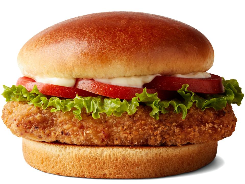 McDonald's Buttermilk Crispy Chicken Sandwich.