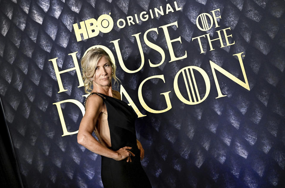 Eve Best attends the premiere of HBO's 