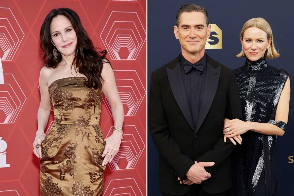<p>getty (2)</p> Mary-Louise Parker; Billy Crudup and Naomi Watts