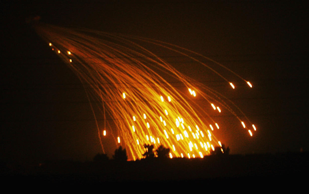 U.S. Marines prepare for Fallujah offensive in Iraq. (Scott Nelson/Getty Images)