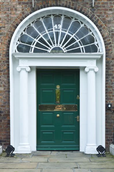 doorway merrion square, georgian architecture, ireland