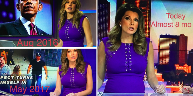 Pregnant news anchor Kristen Nicole responded to body-shamers commenting on how she looks in her dress. (Photo: Facebook/Kristen Nicole)