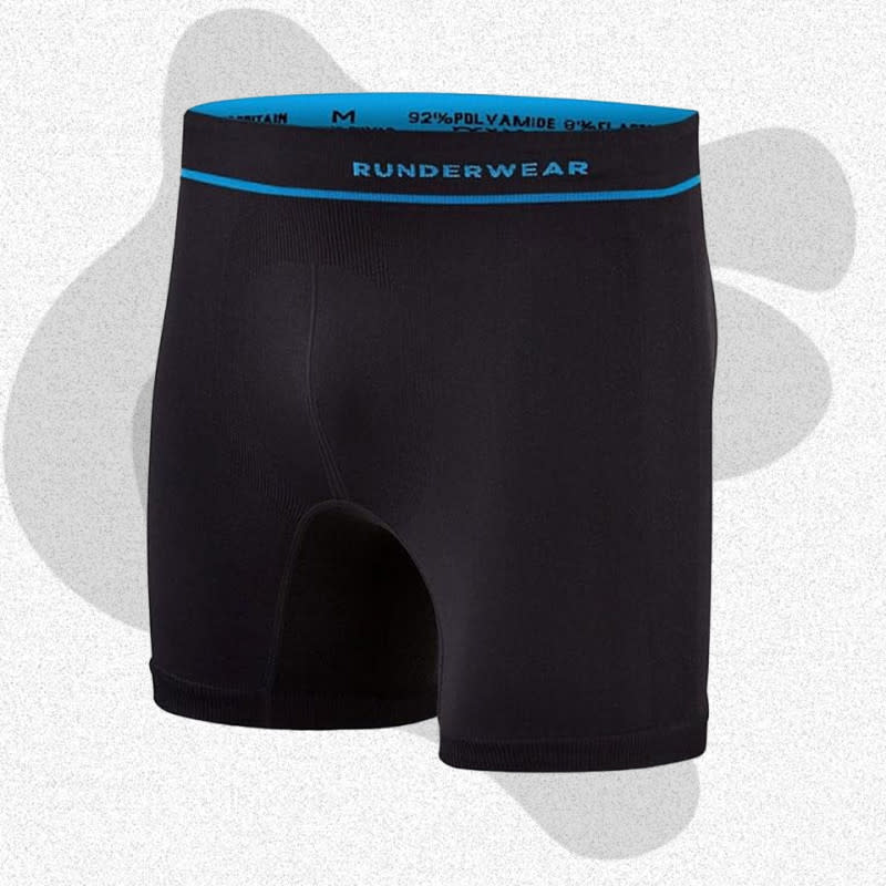 <p>Courtesy of Amazon</p><p>Chafing is the enemy of every runner, and these Runderwear boxer briefs will help you avoid it. They’re designed specifically for running, and they’re made without side seams or interior labels for an irritation-free fit. Additionally, the recycled nylon-elastane fabric breathes well, wicks sweat, and has plenty of stretch, so it’ll move with your legs and won’t bunch up as you run. </p><p>[$30; <a href="https://www.amazon.com/runderwear-Mens-Anti-Chafing-Boxers-inch/dp/B0BVBWYSQF?th=1&linkCode=ll1&tag=mj-bestathleticunderwear-mcharboneau-081823-update-20&linkId=b870f44c90d05efe52b04f514c4dc5eb&language=en_US&ref_=as_li_ss_tl" rel="nofollow noopener" target="_blank" data-ylk="slk:amazon.com;elm:context_link;itc:0;sec:content-canvas" class="link ">amazon.com</a>]</p>