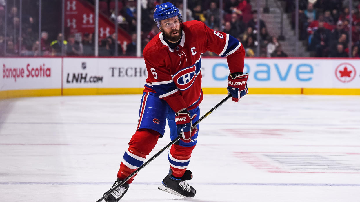 MONTREAL, QC - FEBRUARY 02: Montreal Canadiens defenceman Shea Weber (6) is once again feeling the pain in his surgically repaired ankle. (Photo by David Kirouac/Icon Sportswire)