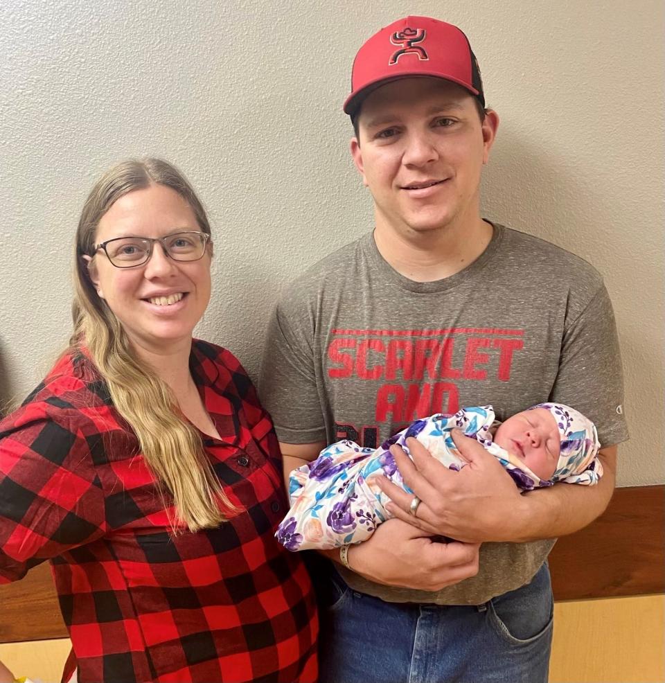 BSA welcomes the first baby of 2023, Ren Thompson, born Jan. 1 at 1:04 a.m. to parents Tabitha and Russell Thompson at BSA hospital.