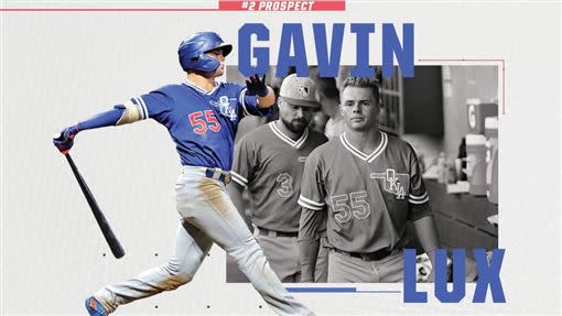 道奇游擊手拉克斯（Gavin Lux）是2020年百大新秀第2名。（圖／翻攝自Minor League Baseball推特）