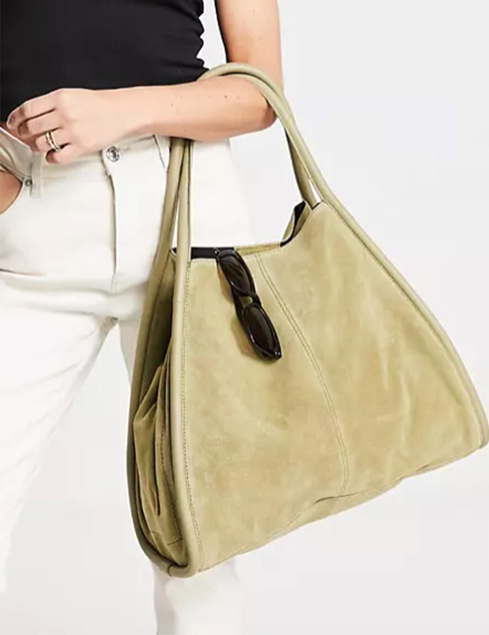 SAC CABAS EN DAIM VERT ASOS