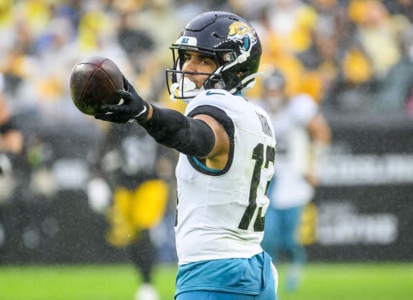 Wide receiver Christian Kirk and the Jacksonville Jaguars will host the Tennessee Titans on Sunday on Jacksonville, Fla. File Photo by Archie Carpenter/UPI