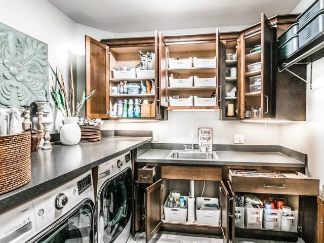 10 Favorite Laundry Rooms with Storage Ideas to Steal