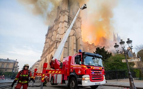 Prosecutors confirmed an inquiry has been launched to determine the cause of the fire - Credit: Benoit Moser/Paris Fire Brigade
