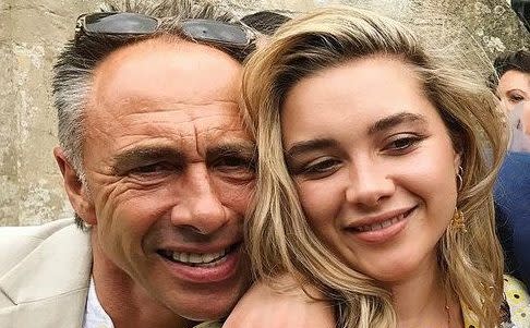 Florence Pugh, star of Little Women, Oppenheimer, Midsommar and Black Widow, with her father