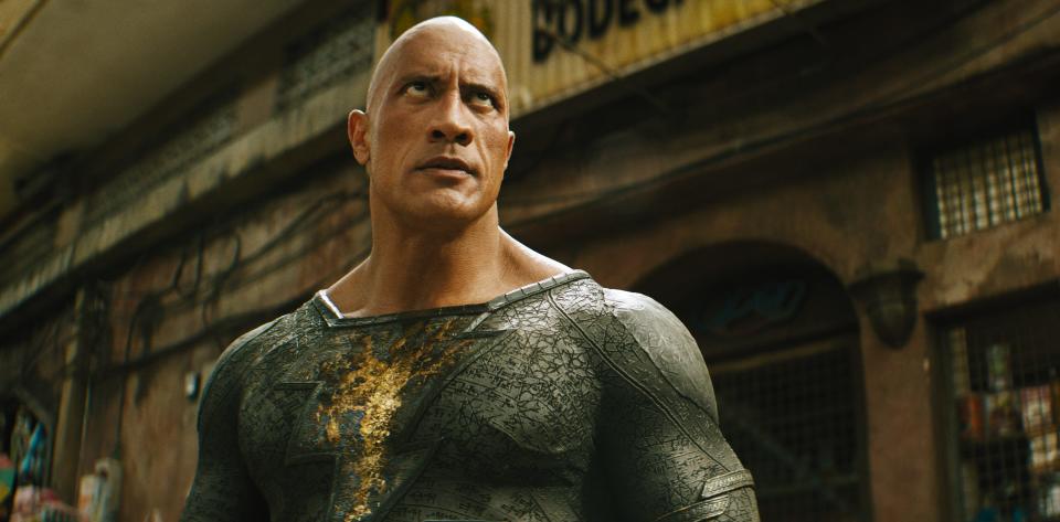 Dwayne Johnson takes on his first superhero role in the DC action adventure "Black Adam."