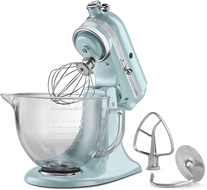 KitchenAid Artisan Design Series 5-Quart Stand Mixer - Azure. Image via Amazon.