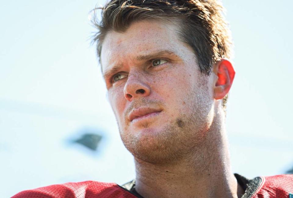 The Panthers gave up three draft picks to wrest Sam Darnold away from the New York Jets in April, after the Jets were satisfied that Zach Wilson could be their QB of the future.