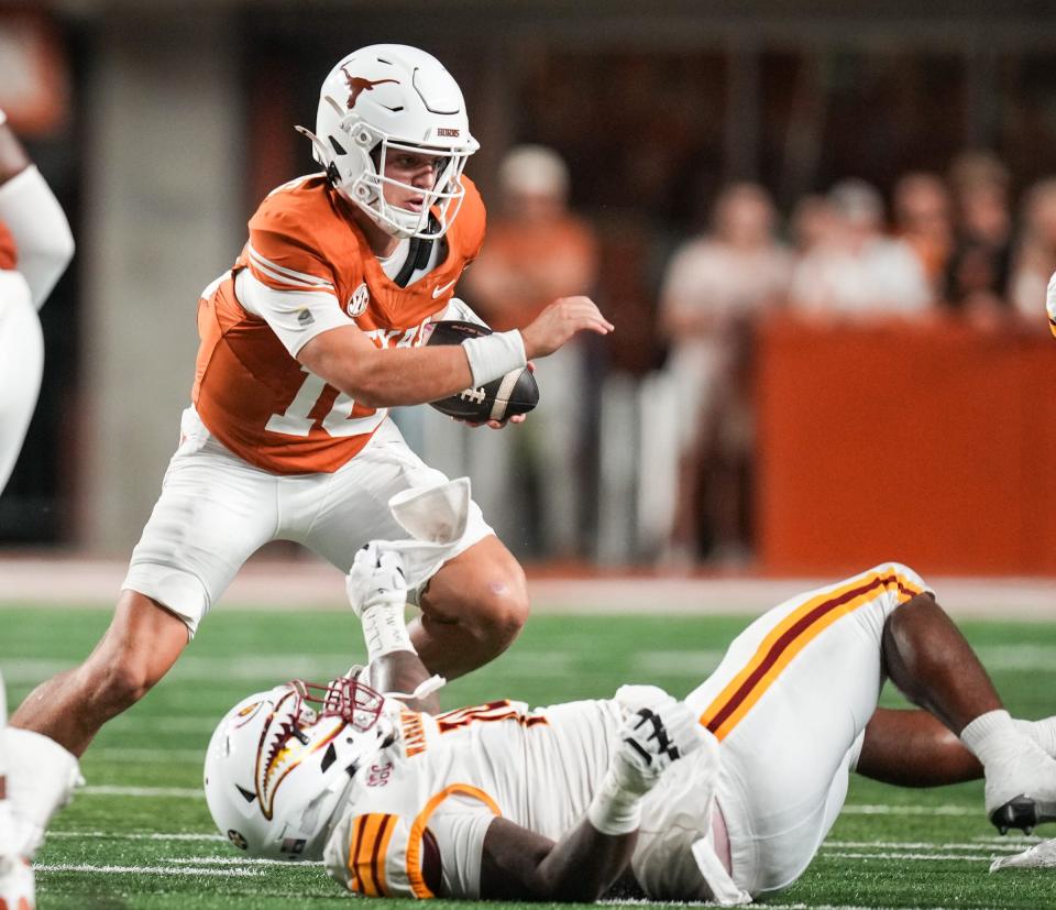 LISTEN Will Texas football start Quinn Ewers or Arch Manning in SEC