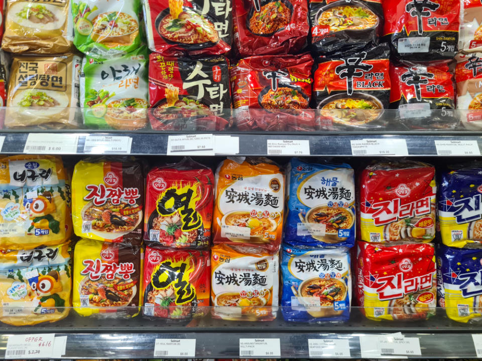 Instant Noodle selection