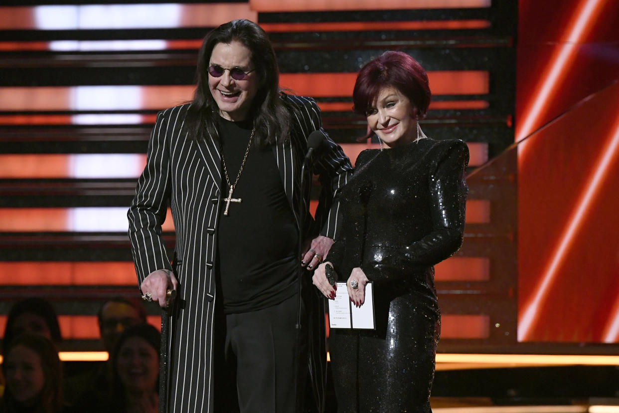 Ozzy Osbourne credited his wife Sharon with helping him through his recent health struggles. (Getty)
