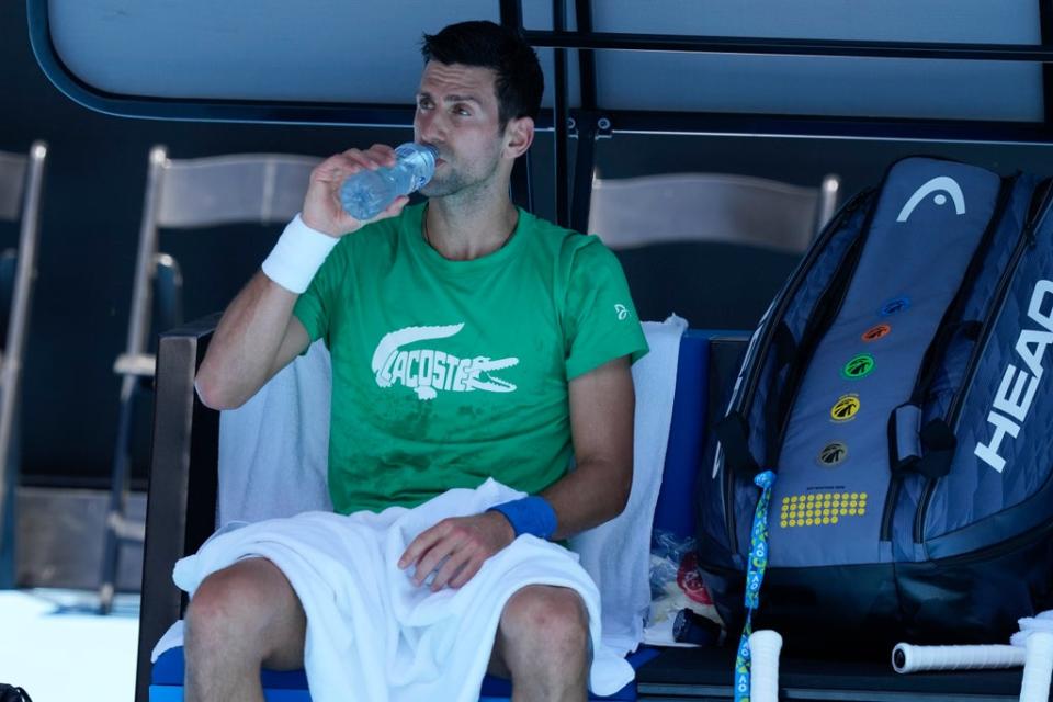 Novak Djokovic has been training in Melbourne (Mark Baker/AP) (AP)