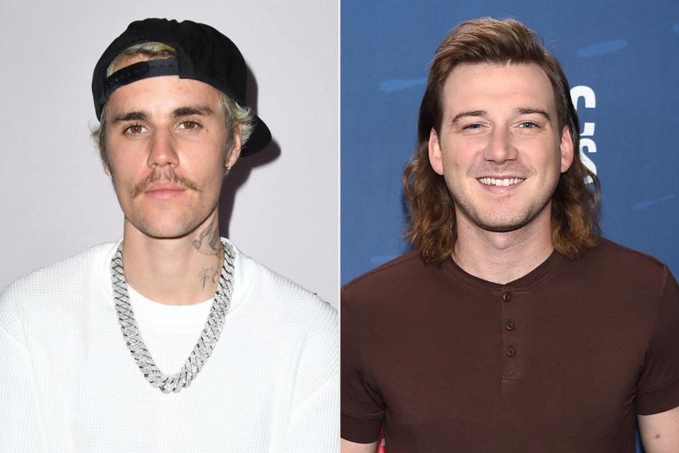 Justin Bieber and Morgan Wallen