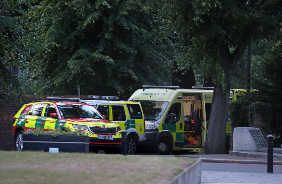 Emergency services at Forbury Gardens in Reading town centre where they are responding to a "serious incident".