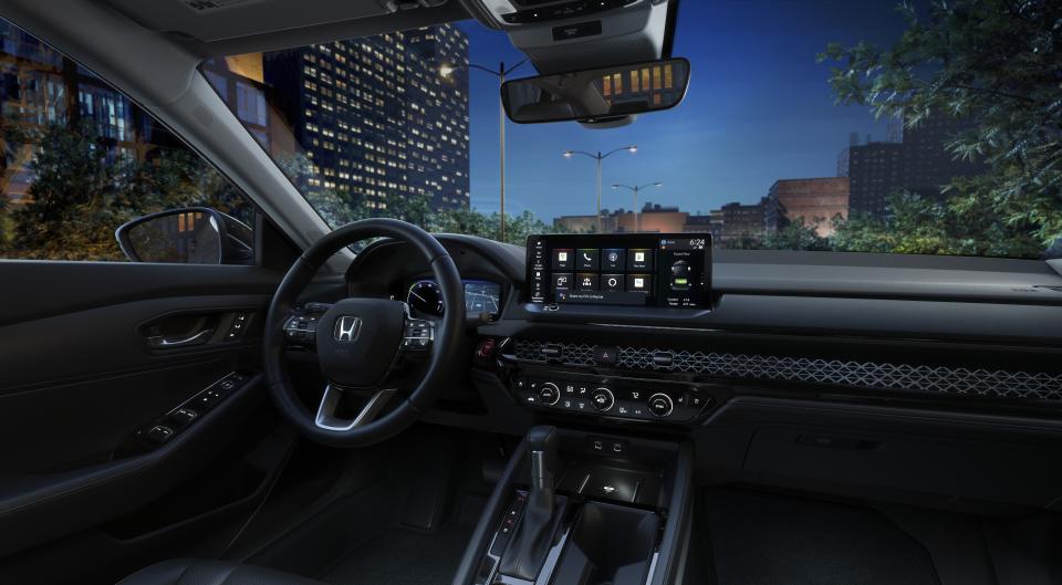 <p>Now entering its 11th generation, the <a href="https://www.caranddriver.com/honda/accord" rel="nofollow noopener" target="_blank" data-ylk="slk:Honda Accord;elm:context_link;itc:0;sec:content-canvas" class="link ">Honda Accord</a> is a perennial 10Best Cars winner, and the all-new <a href="https://www.caranddriver.com/features/a42242959/10best-2023-honda-accord/" rel="nofollow noopener" target="_blank" data-ylk="slk:2023 model is no exception;elm:context_link;itc:0;sec:content-canvas" class="link ">2023 model is no exception</a>. The well-known 1.5-liter turbo engine continues on the entry-level LX and slightly fancier EX trims. On all others, the standard powertrain is a hybrid that features the 204-hp four-cylinder familiar from Honda's CR-V. Stylistically, it looks great, and the driving experience is as refined—and as much fun—as ever. Click through for a detailed look at the interior.</p><p><a class="link " href="https://www.caranddriver.com/honda/accord" rel="nofollow noopener" target="_blank" data-ylk="slk:READ THE FULL STORY;elm:context_link;itc:0;sec:content-canvas">READ THE FULL STORY</a></p>