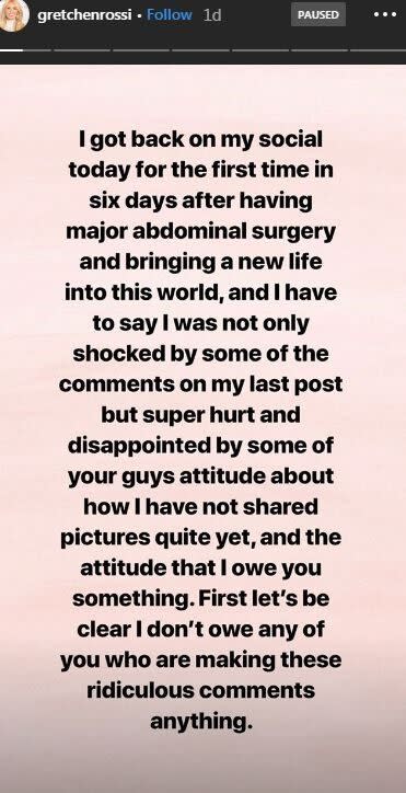 The sweet snaps come after she took to Instagram to clap back at people who questioned why she hadn't shared pics of her baby.