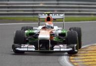 FORCE INDIA (Adrian Sutil 20, Paul Di Resta retired)<br><br> Force India fell further behind McLaren. Sutil apologised to Webber after that collision that brought out the safety car for a second time and also earned him a drive-through penalty. Di Resta crashed out, his sixth race in a row without a point. He apologised to the team.