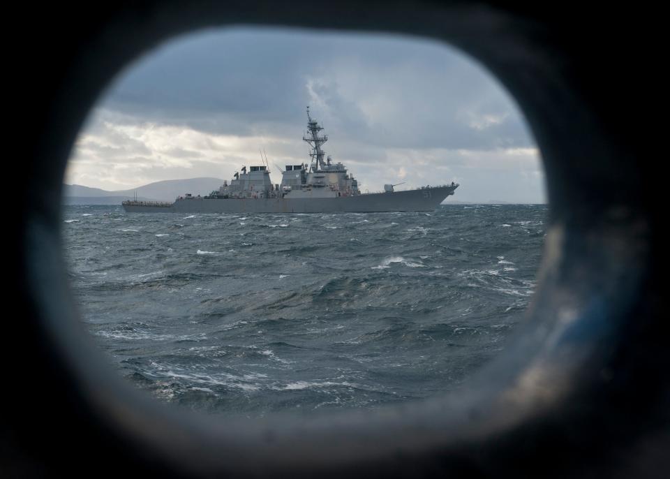 The guided-missile destroyer USS Arleigh Burke.