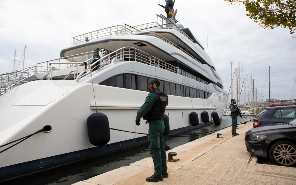 The Tango is 255 feet long and worth about £75 million - AP