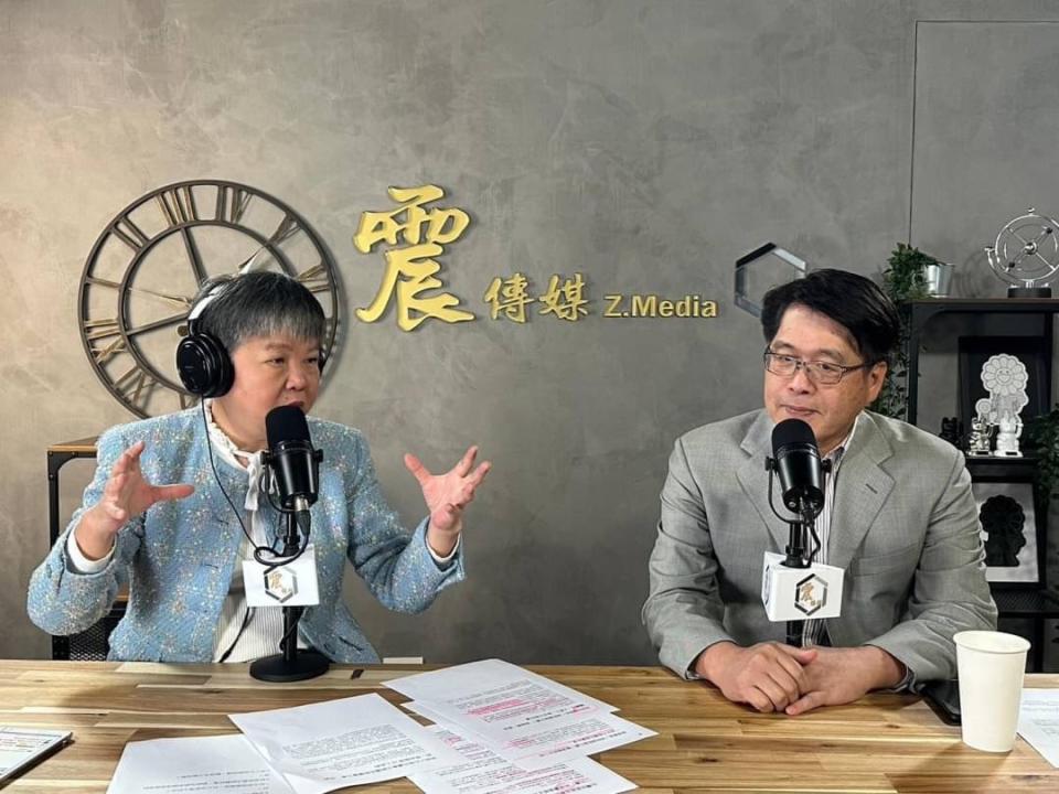  游盈隆今(2)日在《震傳媒》接受資深媒體人黃光芹網路節目《新聞不芹菜》專訪。   圖/《新聞不芹菜》節目組提供