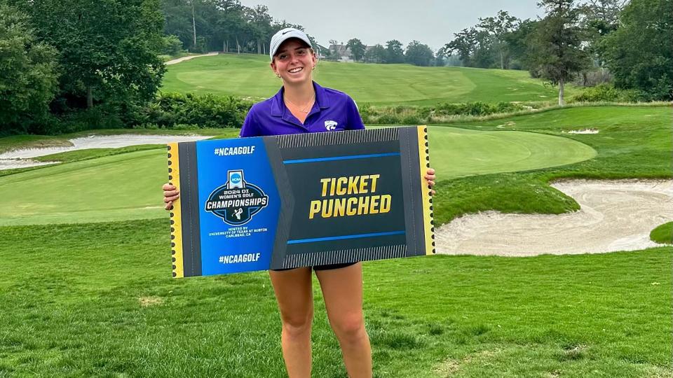 Kansas State's Carla Bernat became the second Wildcat women's golfer ever to qualify for the NCAA Championship when she finished third in the NCAA Bryan Regional in Bryan, Texas, on Wednesday, May 8, 2024.