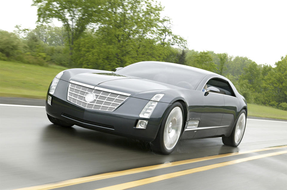 <p>GM has come up with some outlandish concepts over the years, but few can top the Cadillac Sixteen, with its <strong>13.6-litre V16</strong> that was reputedly good for <strong>1000bhp</strong>.</p><p>Nothing like it was ever going to enter production, but it did introduce a new design language for <strong>Cadillac </strong>that’s still current; take a look at a <strong>2019 Escalade</strong> if you don’t believe us.</p>