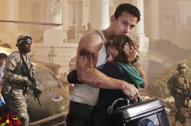 <p>Centropolis/Kobal/Shutterstock</p> Channing Tatum and Joey King in "White House Down" (2013)