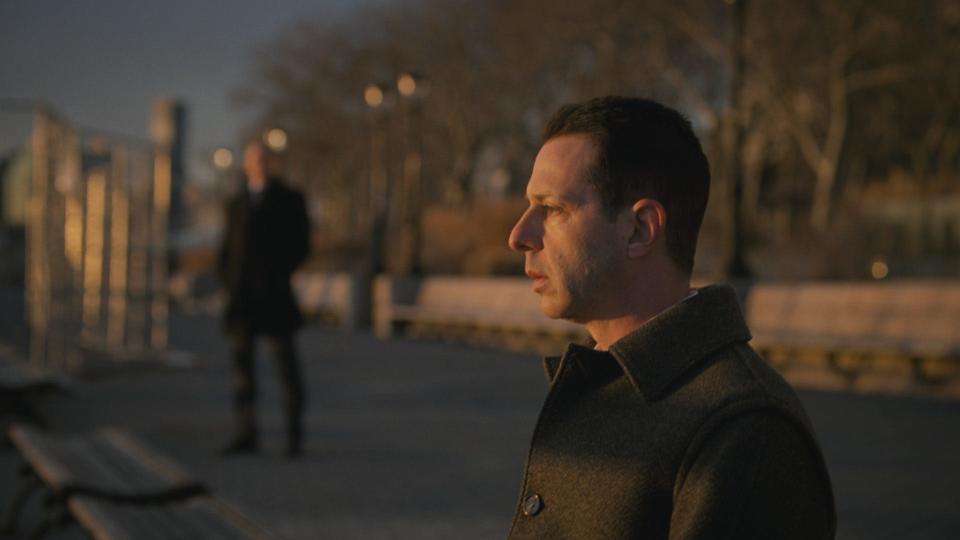 Kendall Roy (Jeremy Strong) at the end of "Succession."