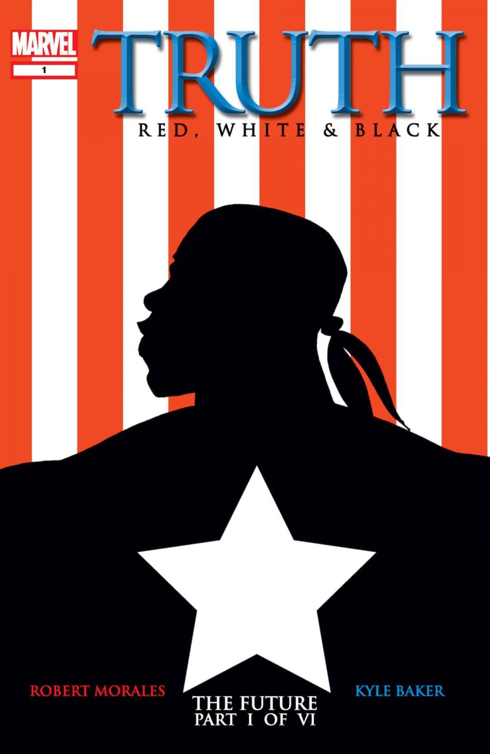 The cover for Truth: Red, White, and Black shows the silhouette of Isaiah Bradley as Captain America against the American flag