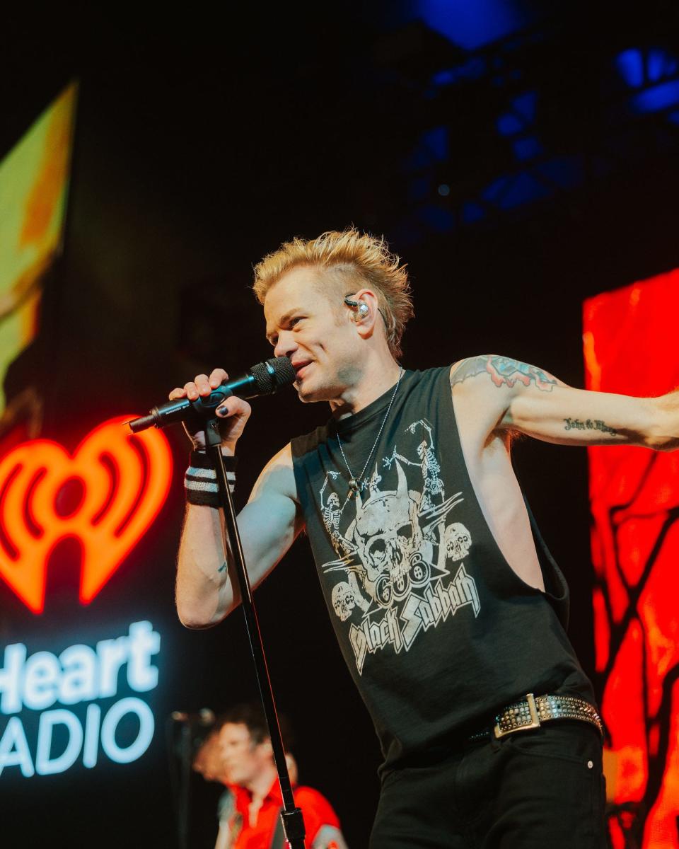 Deryck Whibley of Sum 41 performs during 2024 iHeartRadio ALTer EGO Presented by Capital One at the Honda Center on Jan. 13, 2024, in Anaheim, California.