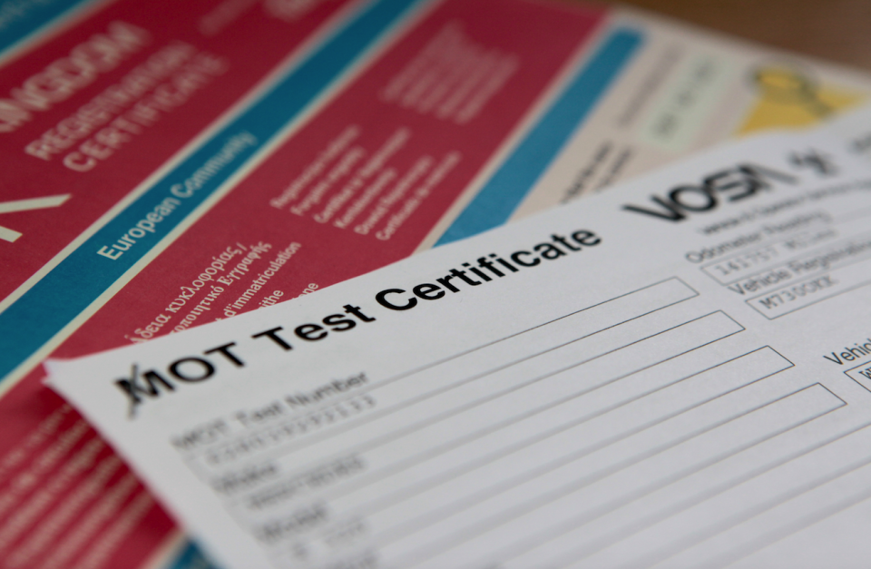 MOT certificates are a legal requirement for all motorists… (REX)