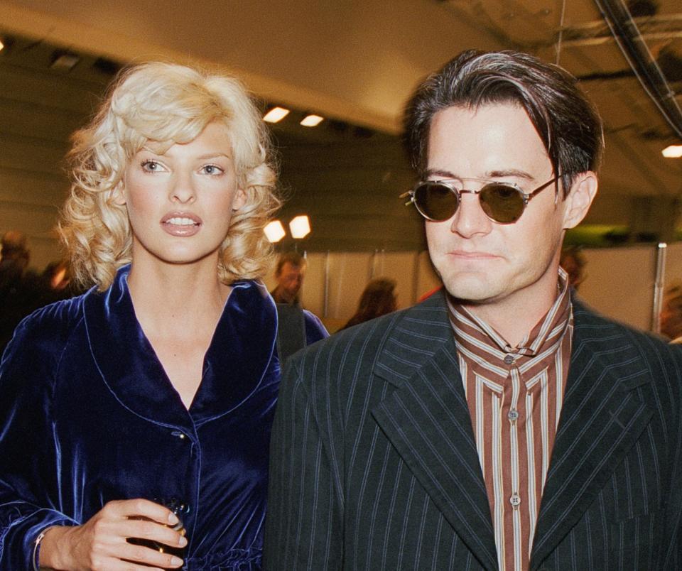 Photo of Linda Evangelista and Kyle MacLachlan