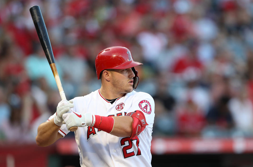 Despite having another amazing season, Mike Trout was actually a little unlucky when it came to BABIP. (Photo by Sean M. Haffey/Getty Images)