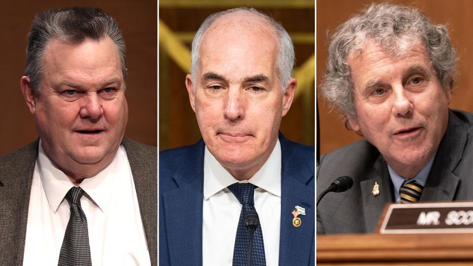 Democratic Sens. Jon Tester, D-Mont., Bob Casey, D-Pa., and Sherrod Brown, D-Ohio, were silent when asked about Podesta's appointment.