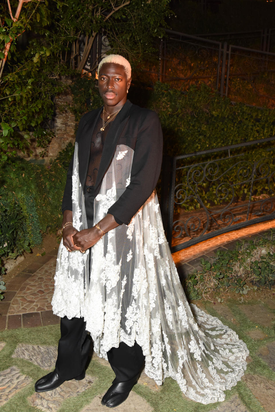 Moses Sumney wearing Harris Reed. - Credit: Courtesy/Owen Kolasinski